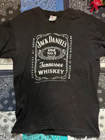 [80년대 구제 의류] Jack Daniel's T셔츠 L 사이즈