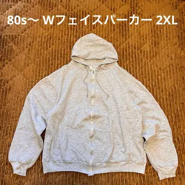 빈티지 더블 페이스 써멀 후드 맨투맨 70s 80s