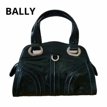 BALLY 발리 짙은 녹색 핸드백 에나멜 타카시마야 모던 수납 가방 포함