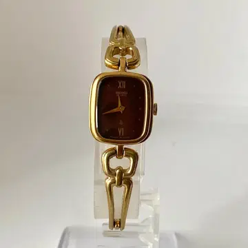 작동 SEIKO 여성용 손목시계 골드 주얼리 워치