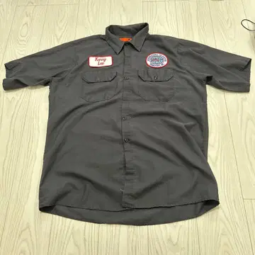 RED KAP 워크 셔츠 그레이 Kenny Lee