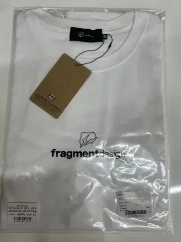 프라그먼트 x 베어브릭 로고 티셔츠
