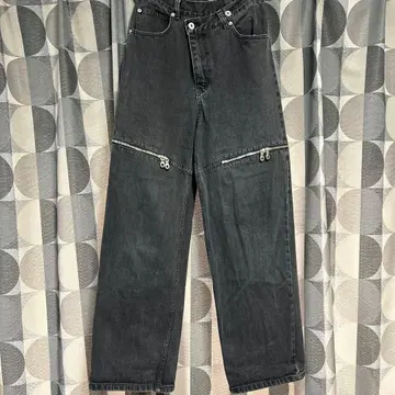 maison special 블랙 팬츠 지퍼