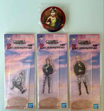 제일복권 진격의 거인 E상 아크릴 스탠드 리바이 한지 엘빈