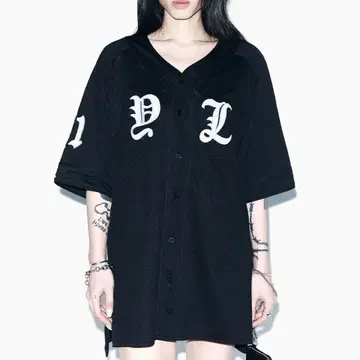 Y2K 한국 스트릿 YEEL 유니폼 상의