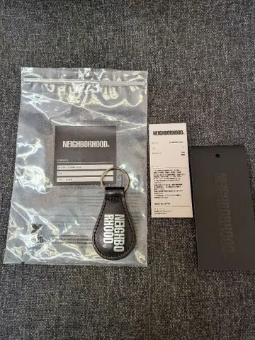NEIGHBORHOOD 네이버후드 가죽 로고 키링 키홀더