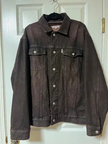 relooks 다크 브라운 데님 자켓