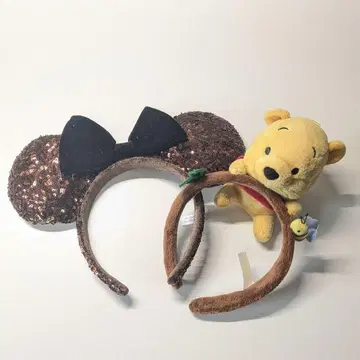 미니 마우스 머리띠와 푸우