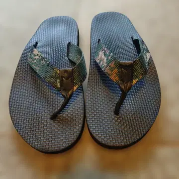 ISLAND 슬리퍼 카모플라쥬 패턴 비치 샌들 9