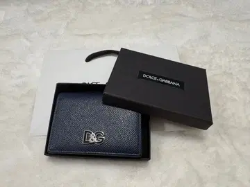 D&G 네이비 램스킨 명함지갑