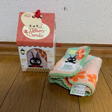 지브리 마녀 배달부 키키 검은 고양이 지지 핸드 타월 세트