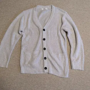 GELATO PIQUE HOMME L 사이즈 가디건 라이트 그레이