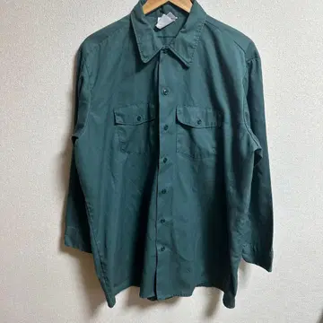 90s~00s Dickies 워크 셔츠 링컨 그린 XL