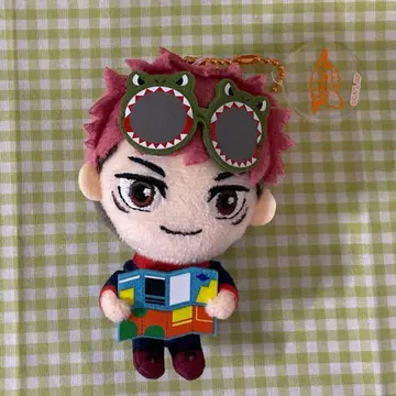 주술회전 USJ 봉제 인형 마스코트 이타도리 유우지 캔뱃지 4개 세트