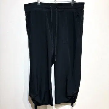카키스앤컴퍼니 크롭 팬츠 무지 14 블랙 합성섬유 루즈핏