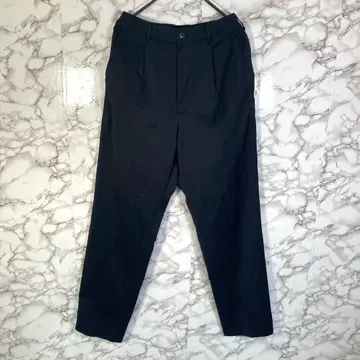UNIQLO 유니클로 ( S ) 감동 팬츠 턱 테이퍼드 팬츠 블랙