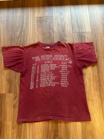 [70s] 빈티지 Champion 바택 칼리지 티셔츠