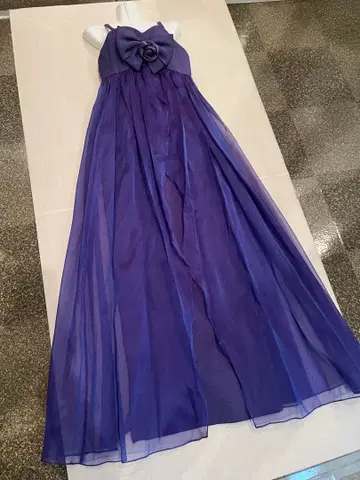 TOUT MIEL/AIMER/고급 새상품급 퍼플 오간자 롱