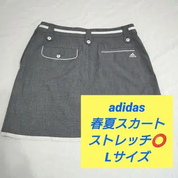 아디다스 여성용 골프 스커트 봄/여름 스트레치 스커트 L 그레이