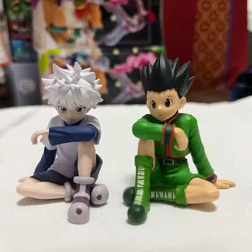 HUNTER x HUNTER 스와라세타이 리얼 곤 키루아 세트 피규어