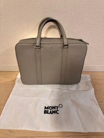 MONTBLANC 몽블랑 그레이 가죽 비즈니스 백