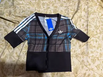 아디다스 adidas 체크 무늬 셔츠 여성용 M