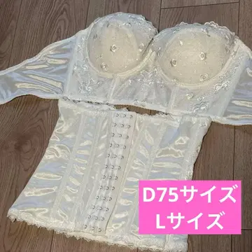 화이트 레이스 코르셋 브라이덜 이너 오모테산도