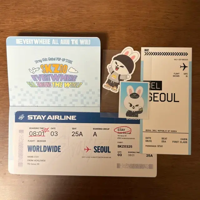 Straykids 스트레이키즈 스키즈 seoul popup 특전세트 리빗