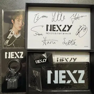 NEXZ 넥스지 FC 조기 가입 혜택 세트 친필 사인 트레이딩 카드 휴이