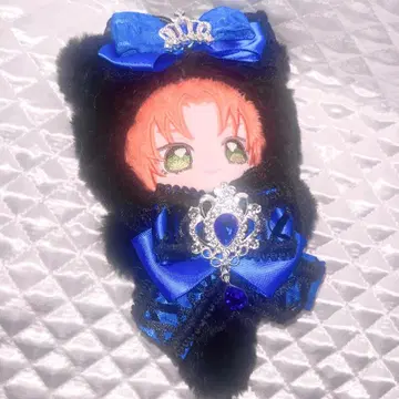 멘헤라 블루 10cm 인형옷 인형탈 파랑 고양이 지뢰