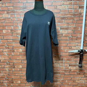 아디다스 오리지널 백 프린트 트레포일 t셔츠 원피스