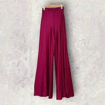 리플리 레이더 와이드 팬츠 플레어 2 와인 폴리에스테르 파티