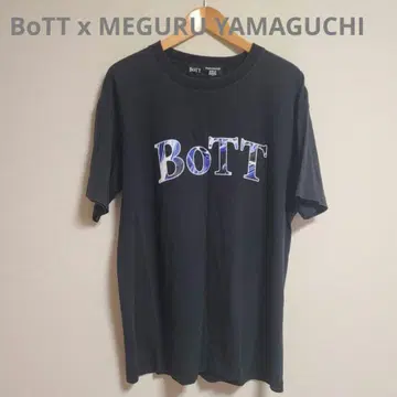 BoTT MEGURU YAMAGUCHI OG 로고T L 반팔 블랙