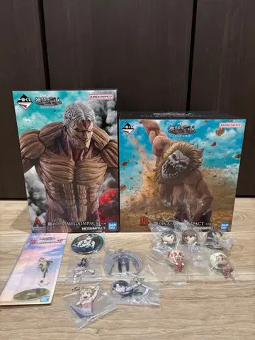 제일복권 진격의 거인 A B 피규어 갑옷 턱 쵸코놋코