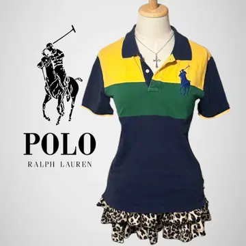 새상품급 POLO 랄프 로렌 피케 셔츠 반팔 빅 포니 Y2K 시크 스타일