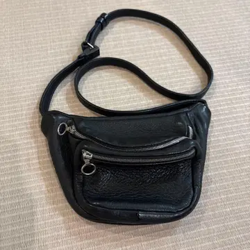 Aeta 19ss 가죽 바디백 블랙