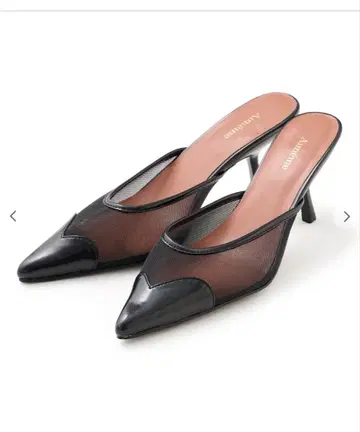 Aimeine 하트 커팅 튤 펌프스 L 사이즈 블랙