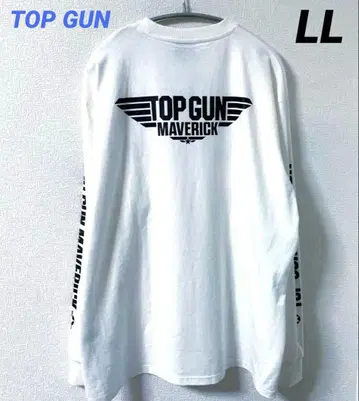 TOP GUN MAVERICK 탑건 긴팔 티셔츠 화이트 LL