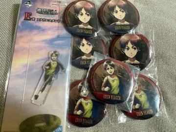 제일복권 진격의 거인 ~각자의 결의~ 메탈릭 캔 배지 아크릴 스탠드 엘렌