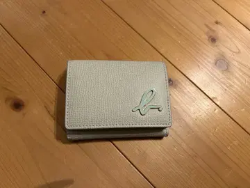 애니에스 베이 가죽 3단 폴더형 지갑 라이트 그레이