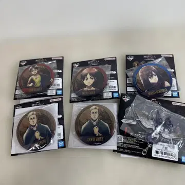 제일복권 진격의 거인 G상 F상 메탈릭 캔뱃지