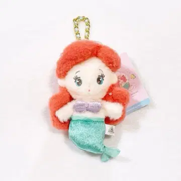 디즈니 스토어 아리엘 봉제 인형 키링 키체인 mikko