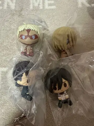 제일복권 진격의 거인 각각의 결의 쵸코놋코 피규어 4종