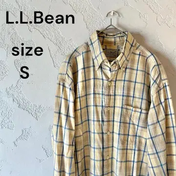 L.L.Bean 엘엘빈 긴팔 체크 셔츠 남성용 S-REG 사이즈