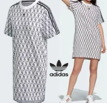 adidas 아디다스 오리지널스 모노그램 티셔츠 미니 원피스