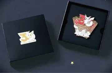 [ 한국 한정판 ] 포켓몬 30주년 기념 핀 배지 2세대 스타팅 포켓몬