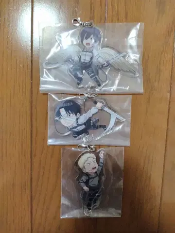 제일복권 진격의 거인 ~각자의 결의~ F상 이어지는 아크릴 참 3종