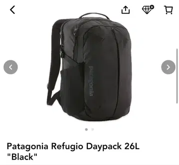 Patagonia Refugio Daypack 26L 블랙