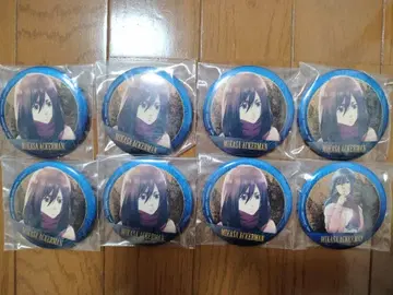 제일복권 진격의 거인 ~각자의 결의~ G상 메탈릭 캔뱃지 미카사 8점