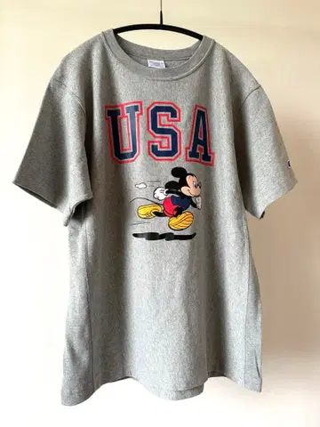 챔피온 챔피온 미키 USA 티셔츠 그레이 디즈니